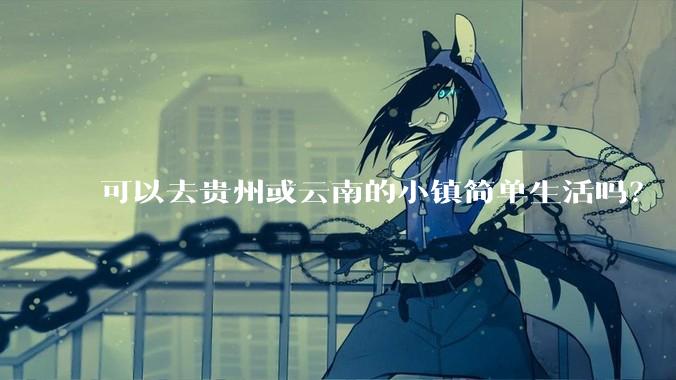 可以去贵州或云南的小镇简单生活吗？