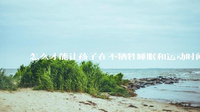 怎么才能让孩子在不牺牲睡眠和运动时间的前提下，成绩名列前茅？