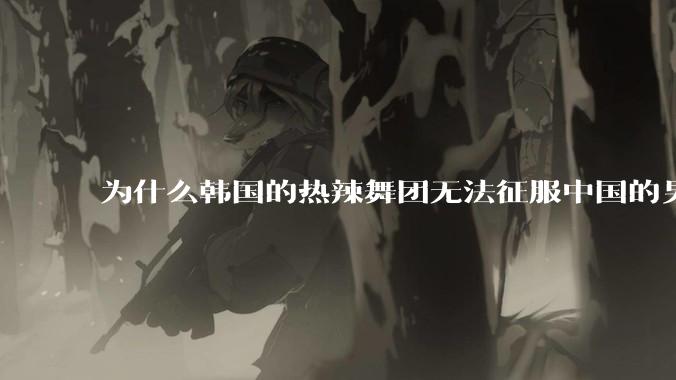 为什么韩国的热辣舞团无法征服中国的男性市场？？