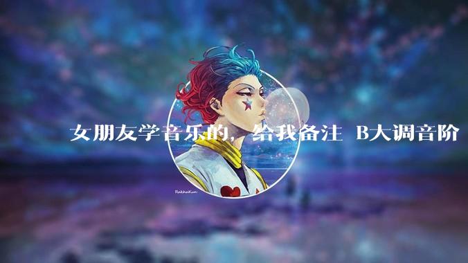 女朋友学音乐的，给我备注 B大调音阶 是什么含义呢？