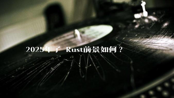 2025年了 Rust前景如何?